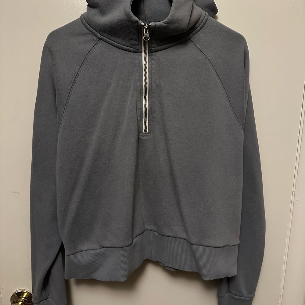Women’s Slate Blue Half-Zip Sweater